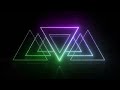 4k Colored Neon Triangles 4