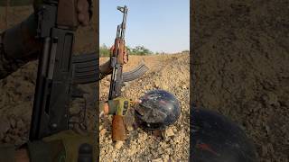 Lets Check Shooting On A Helmit With Akm