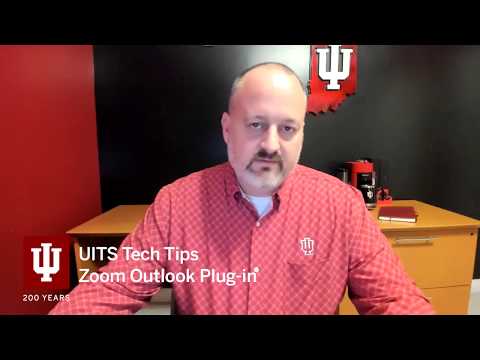 Video UITS Tech Tips: Zoom Outlook plug-in - youtube