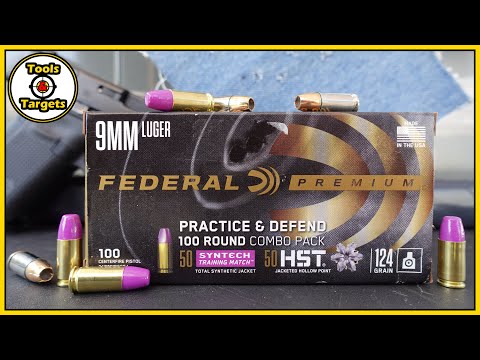 The PERFECT Purple Partner?...9MM Federal Premium HST & Syntech Practice & Defend AMMO Test!