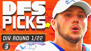 NFL DFS Picks: Deeper Dive \& Live Before Lock (Sunday) | NFL Playoffs Daily Fantasy Football