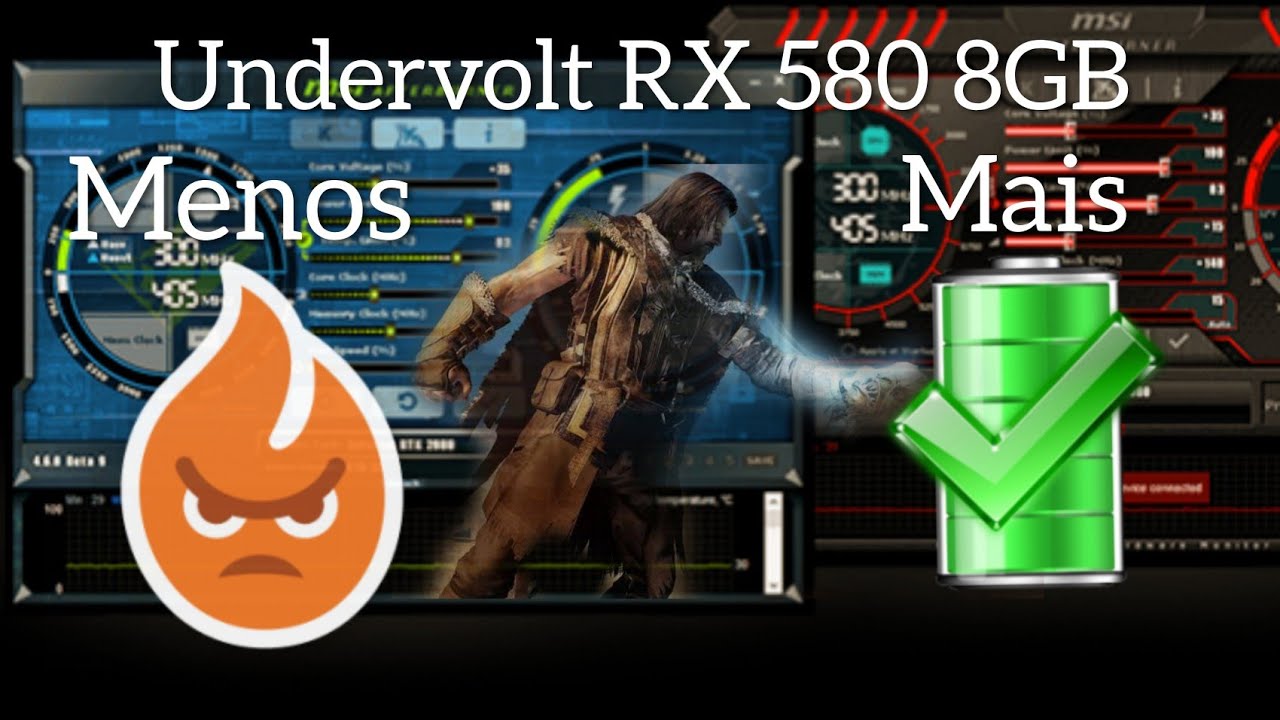 Undervolt - rx 580 8GB - Powercolor - Red Dragon - YouTube