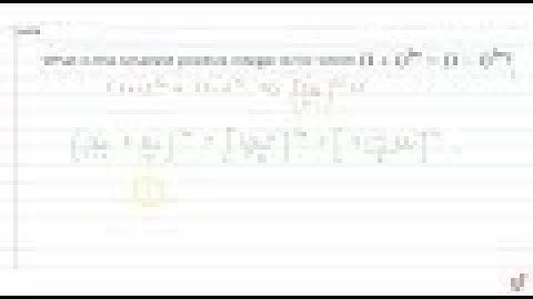 What is the smallest positive integer `n` for which `(1+i)^(2n)=(1-i)^(2n)?`