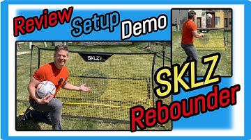 SKLZ Quickster Soccer Rebounder Net Review Setup and Demonstration