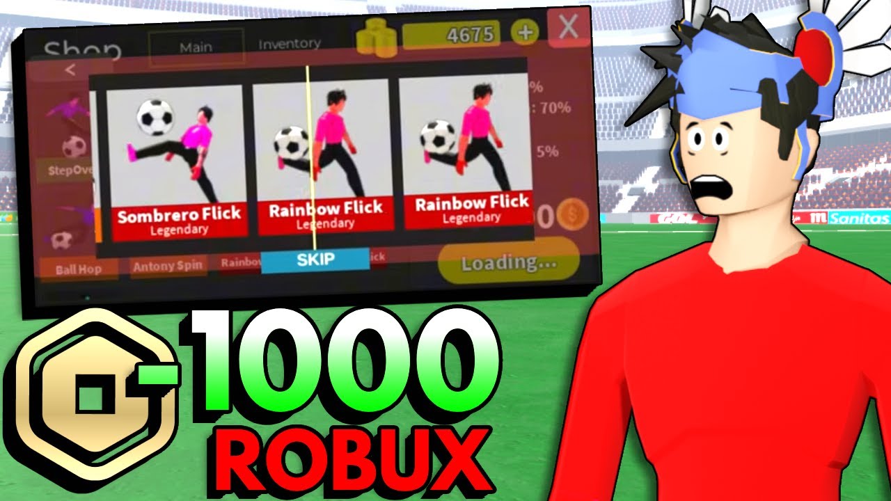 Spending 1000 ROBUX In Realistic Street Soccer! (Roblox)