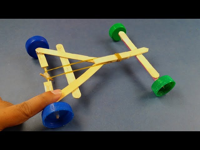 how to make a rubber band car