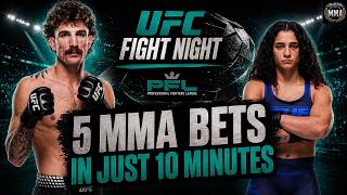 5 MMA Bets In Just 10 Minutes | UFC Vegas 120 & PFL Charlotte | Best MMA Bets For Today 8/7/26