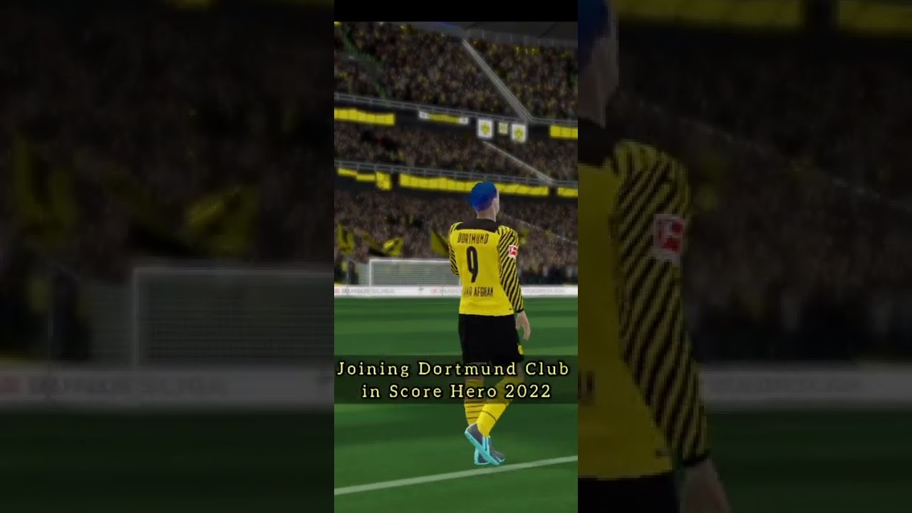 Joining Dortmund football Club in Score Hero 2022 Android Game. 