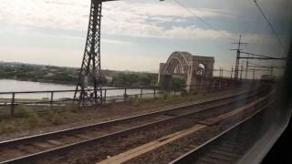The North East Regional takes a trip over Hellgate Bridge