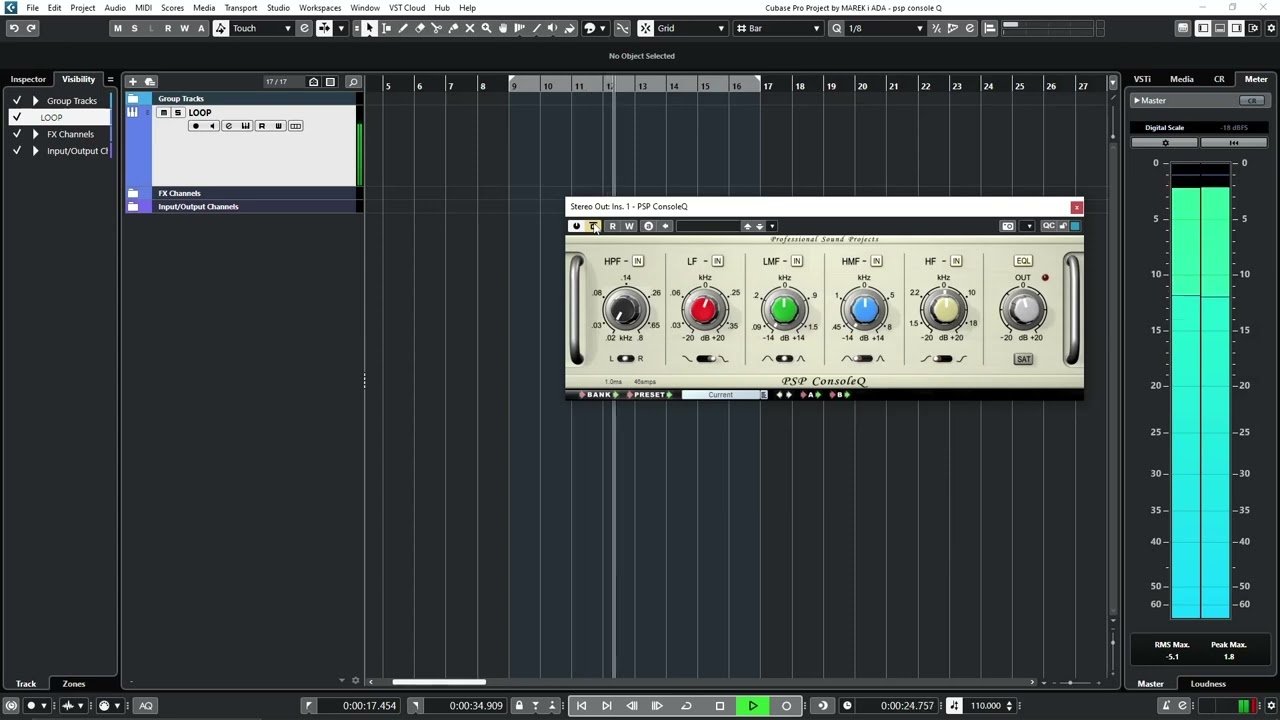With & Without PSP ConsoleQ (one knob=more punch=less harsh)