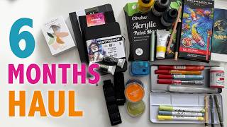 SIX MONTHS ART SUPPLY HAUL: What I Bought (and USED!) this year since January to June!