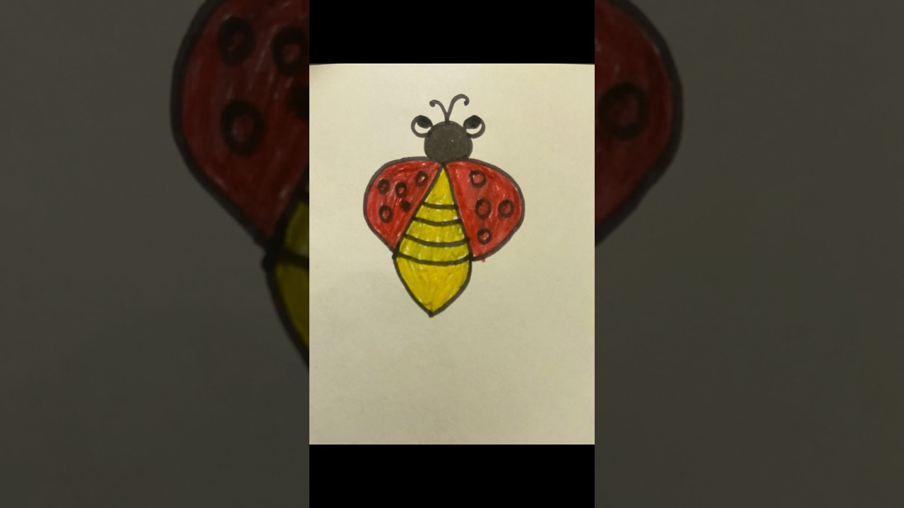 Draw honeybee from numbers 