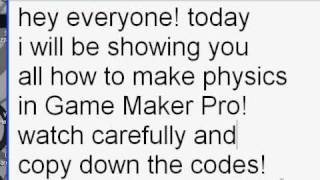 Game Maker Physics Tutorial - Rigid Bodies