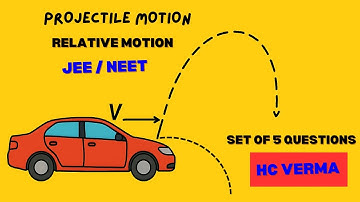 Projectile from a Moving Vehicle 🚗 | Concept + 5 HC Verma Problems | JEE/NEET