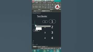 AutoCAD Tips | Text Border | #shorts