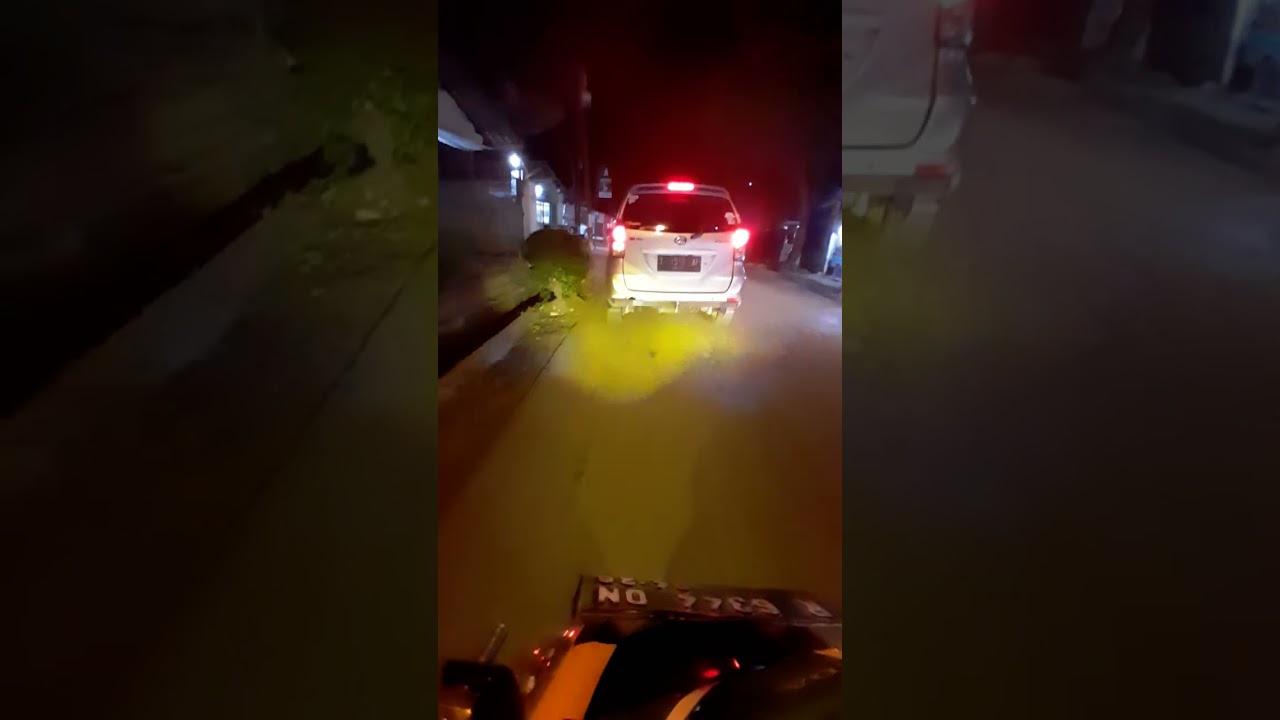 Riding malam hari dan sangat ramai kendaraan
