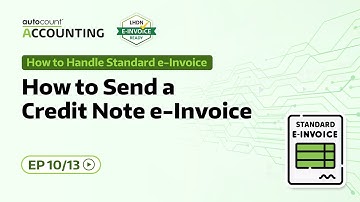 How to Send a Credit Note e-Invoice | How to Handle Standard e-Invoice | 27