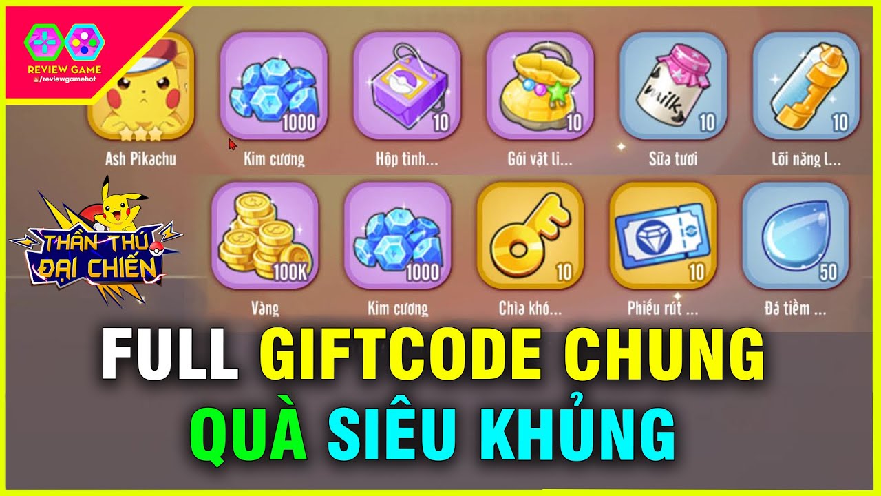 Thần Thú Đại Chiến - Full Giftcode Chung Quà Siêu Siêu Khủng Tặng 3000 Kc &  Vé Quay X10, Bản Lậu? - Youtube