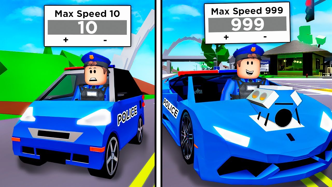 Upgrading SLOWEST to FASTEST Police Car!! (Brookhaven RP)