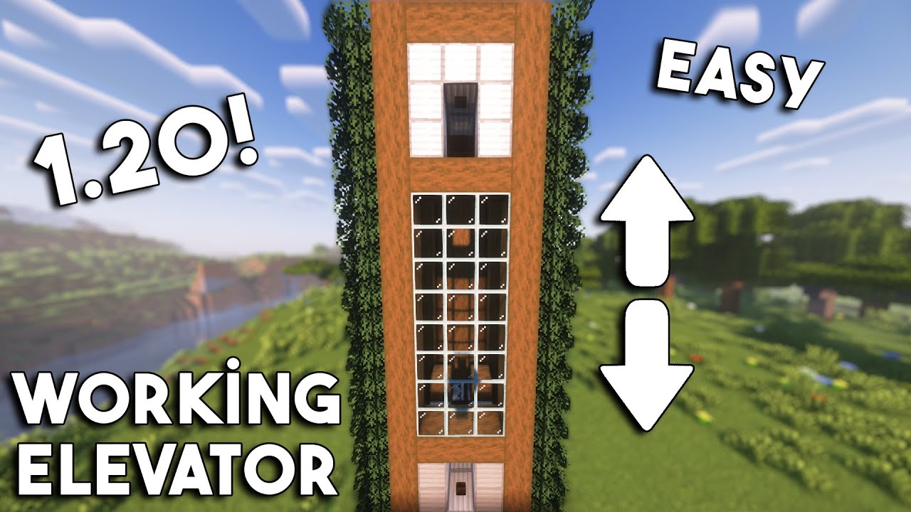 How To Build An Working Elevator İn Minecraft Tutorial (Easy) 1.20/1.19 ...