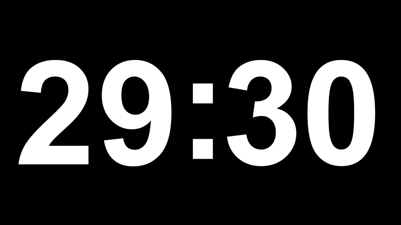 29 Minute and 30 Second Timer ⏲️ - YouTube