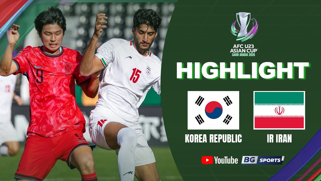 HIGHLIGHTS : KOREA REPUBLIC U23 vs IR IRAN U23 | AFC U23 Asian Cup 2026 - Group C | 07.01.26