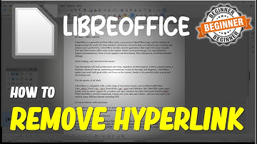 Libreoffice How To Remove Hyperlink