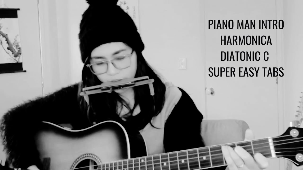 PIANO MAN EASY HARMONICA TABS acoustic harmonica shorts YouTube