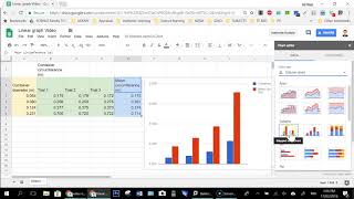 Creating a linear graph using Google Sheets