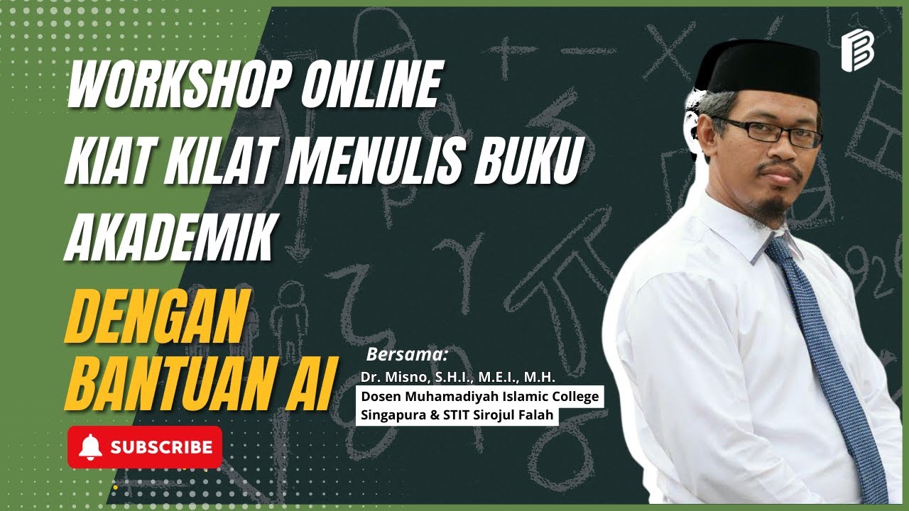 Workshop Online Kiat Kilat Menulis Buku Akademik dengan Bantuan Artificial Intelligence (AI)
