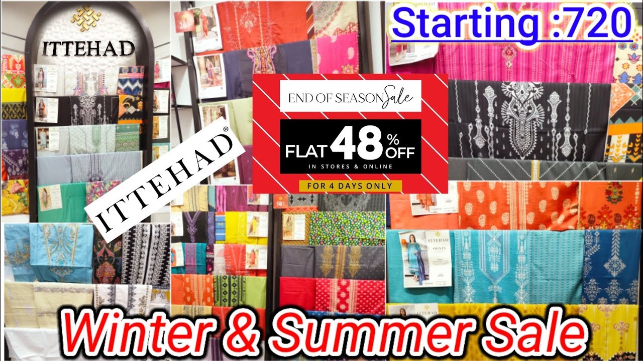 Ittehad flat 48% off sale | ittehad summer collection 2022 |summer & winter sale 2022