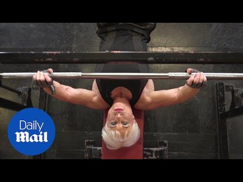 Bodybuilding grandmother Angela Graham flexes her guns