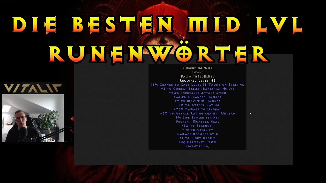 Die besten Runenwörter mit Lem bis Gul in D2R