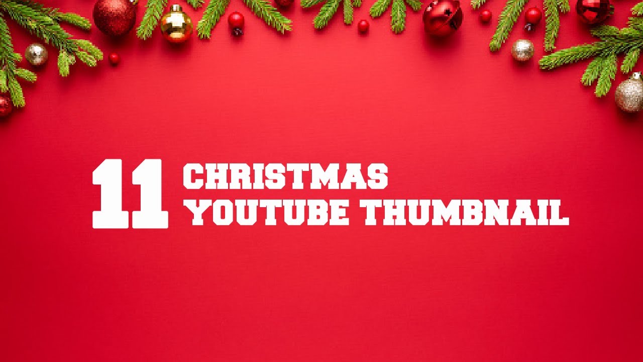 Christmas Youtube Thumbnail Design Inspiration