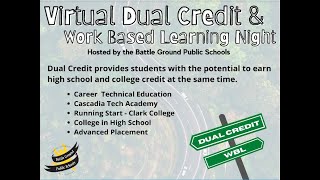 Virtual Dual Credit & Work-Based Learning night