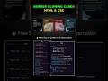 🔥 Border Glowing Cards Using HTML & CSS #coding