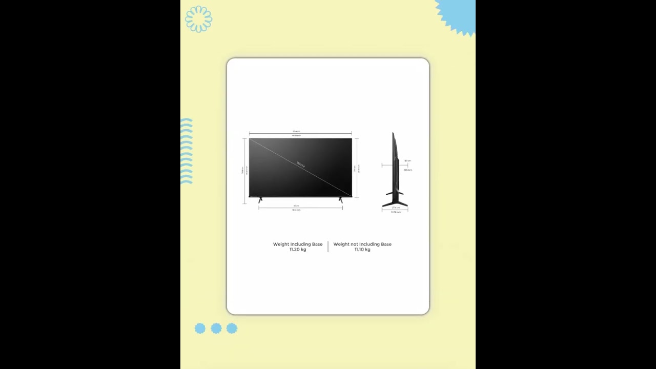 Vu 139cm (55 inches) GloQLED Series 4K QLED Smart Google TV 55QLED25