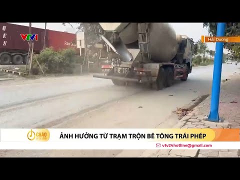 Dân khổ vì trạm trộn bê tông hoạt động trái phép | VTV24