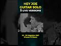 Hey Joe en live - 5 moments historiques #shorts #jimihendrix