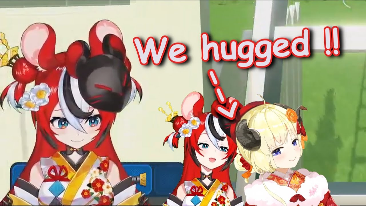 Bae and Fauna met Watame, and she's even more adorable irl