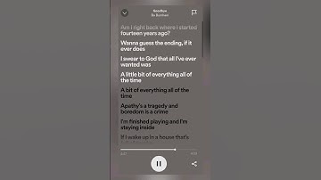 Goodbye - Bo Burnham (Spotify edit) #shorts #spotify #music