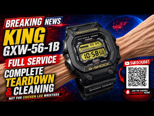 G-Shock GXW-56-1B King Full Service | Complete Teardown & Cleaning