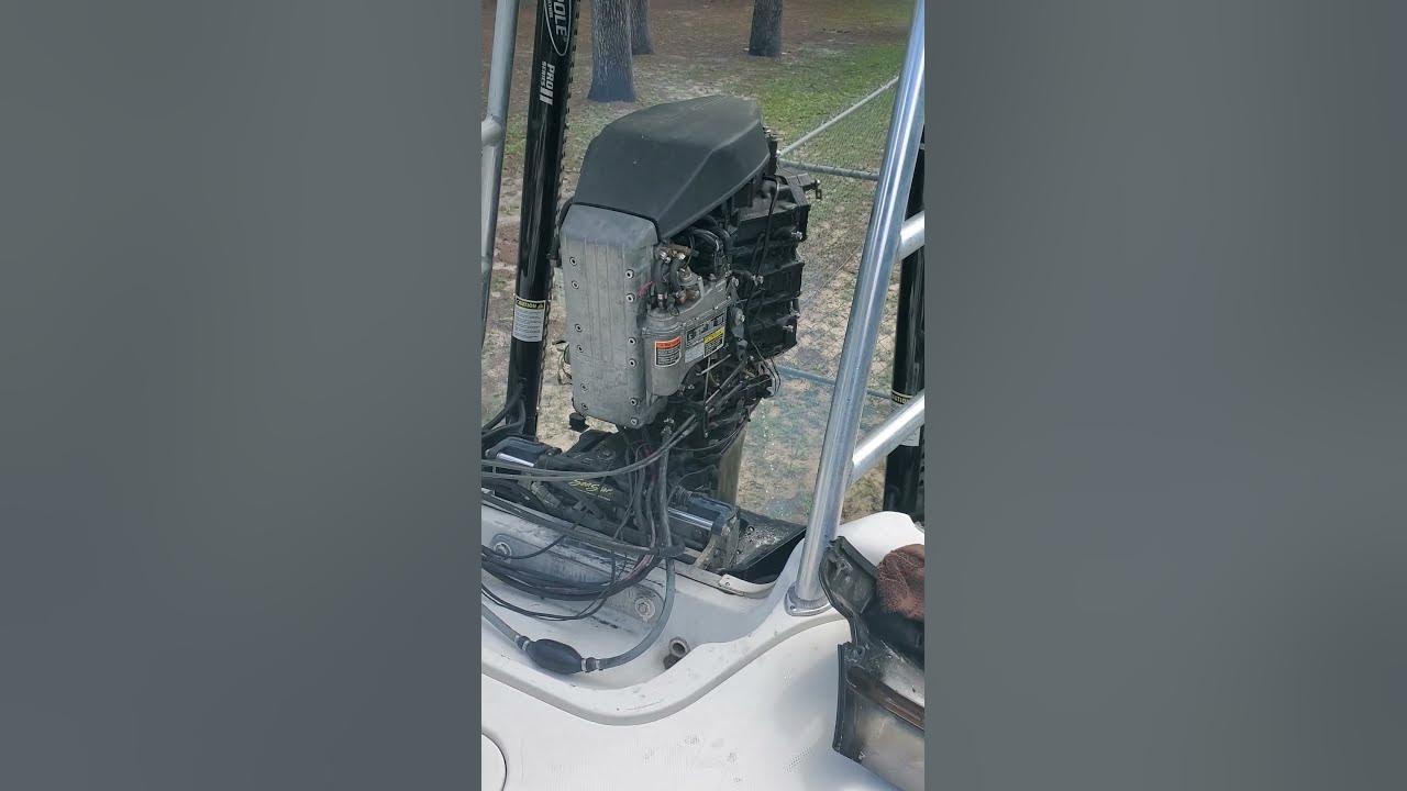 First start after oil injection delete on a 1999 Mercury outboard 225hp