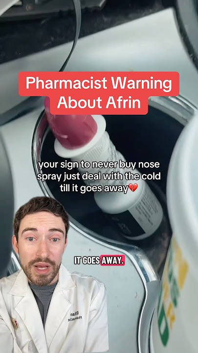 IMPORTANT information you need to know about Afrin! Pharmacist Reviews #afrin #nasalcongestion