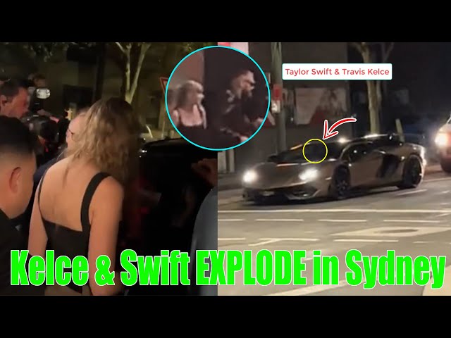 OMG! Taylor Swift & Travis Kelce STAND OUT in a Lamborghini supercar on the  streets of Sydney. - YouTube