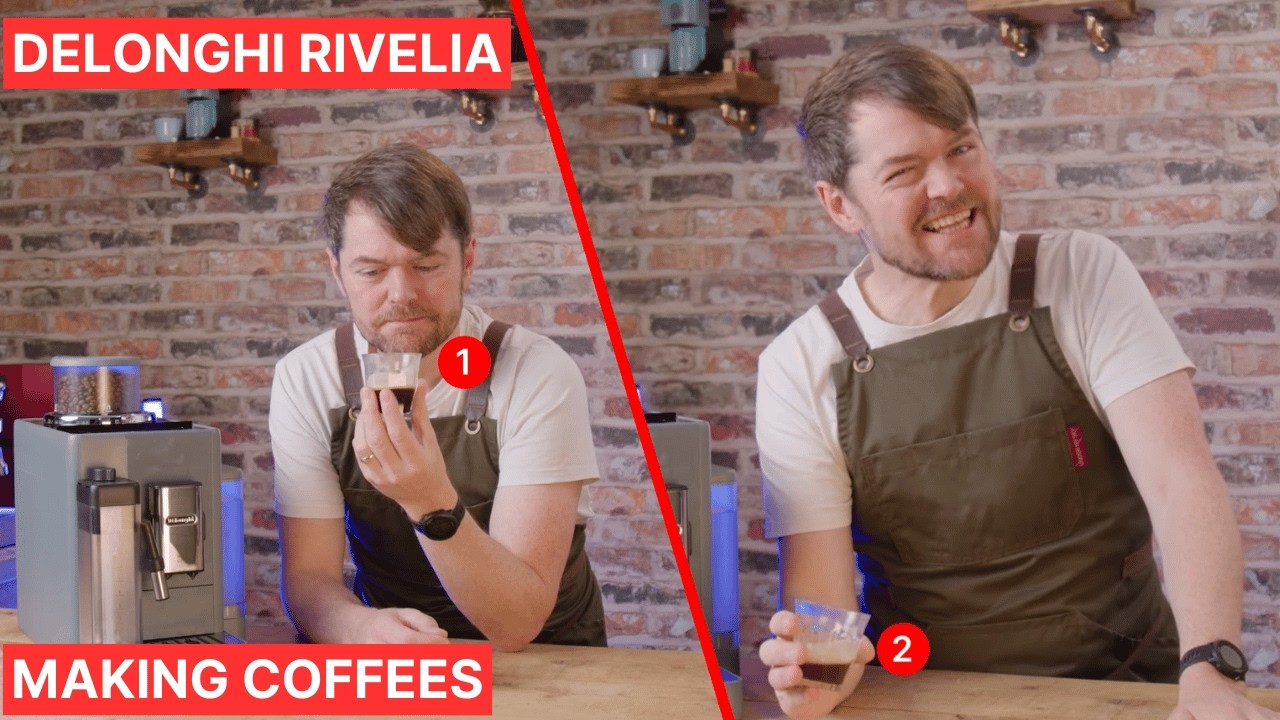 Delonghi Rivelia - Making Coffees, Hot & Cold.