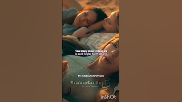 How many music videos are in each Taylor Swift album? (and which ones) #musicvideo #swiftie #shorts