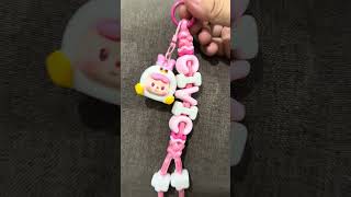 Pink Keychain 💝🩷✨🌸 #beads #charmaccessories #handmade #diy #smallbusiness #accessories #pink