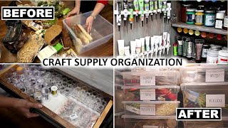 Organizing ALL of my ART and CRAFT SUPPLIES/ Storage Solution Hacks