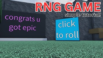 How to Make an RNG Game in Obby Creator!